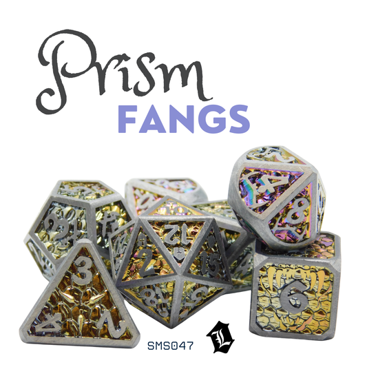 [PRISM FANGS] 7PC SOLID METAL DICE SET