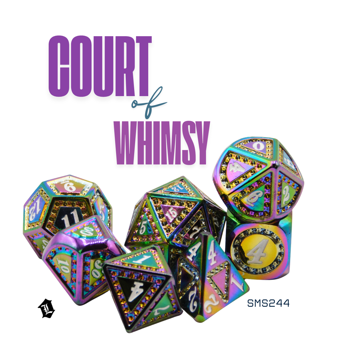 [COURT OF WHIMSY] 7PC SOLID METAL DICE SET