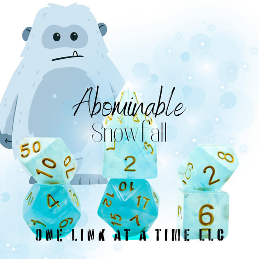 [ABOMINABLE SNOWFALL] ACRYLIC DICE SET