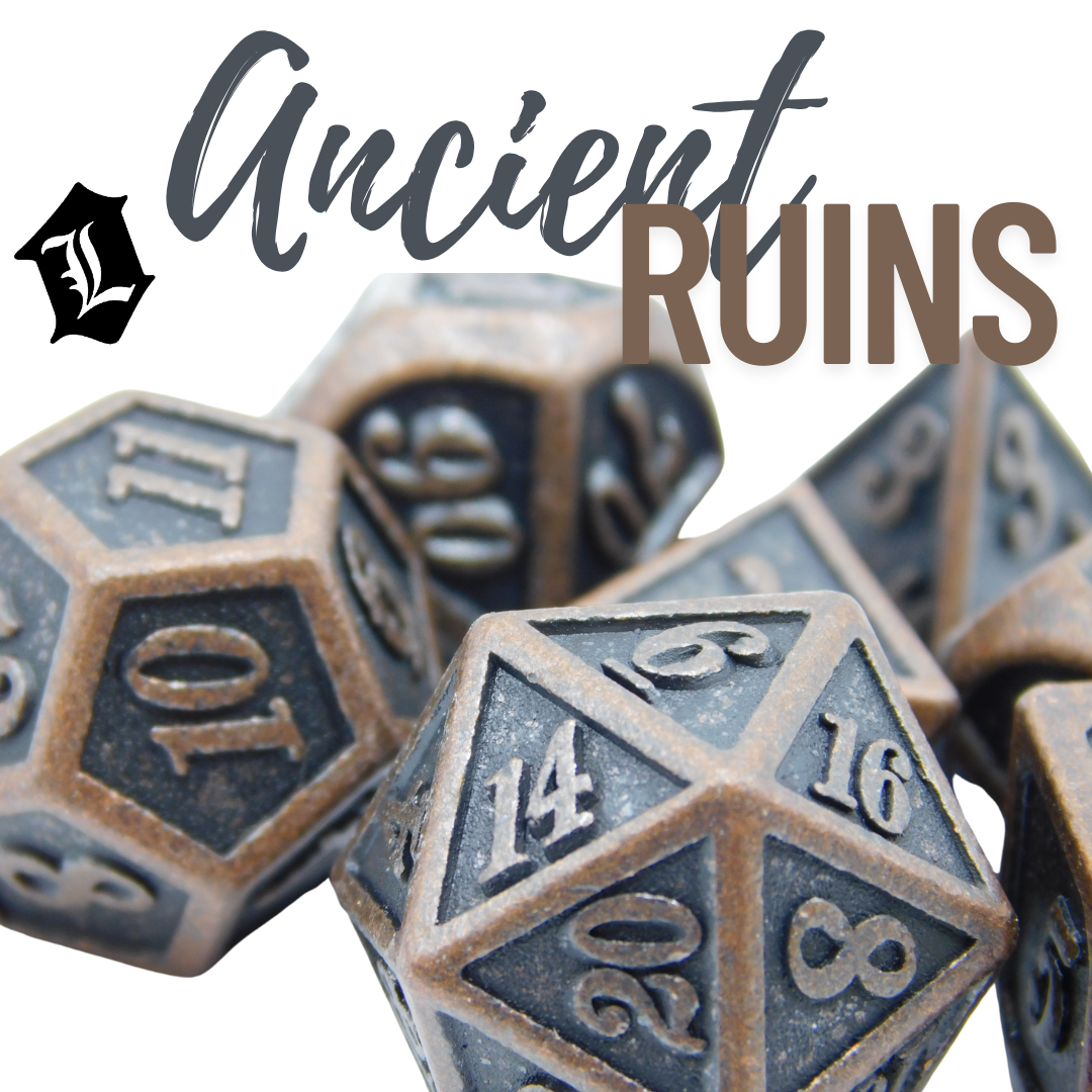 [ANCIENT RUINS] SOLID METAL DICE SET