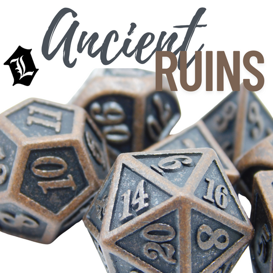 [ANCIENT RUINS] SOLID METAL DICE SET