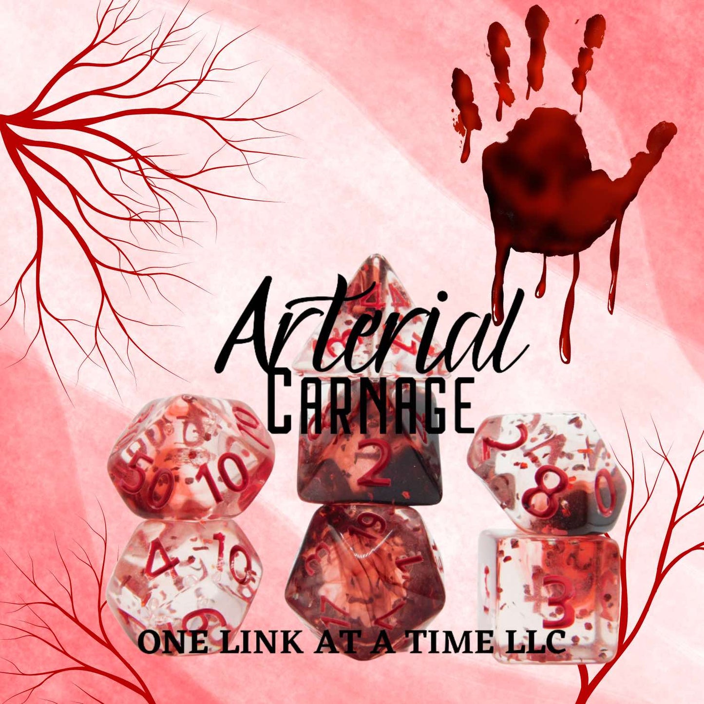 [ARTERIAL CARNAGE] ACRYLIC DICE SET