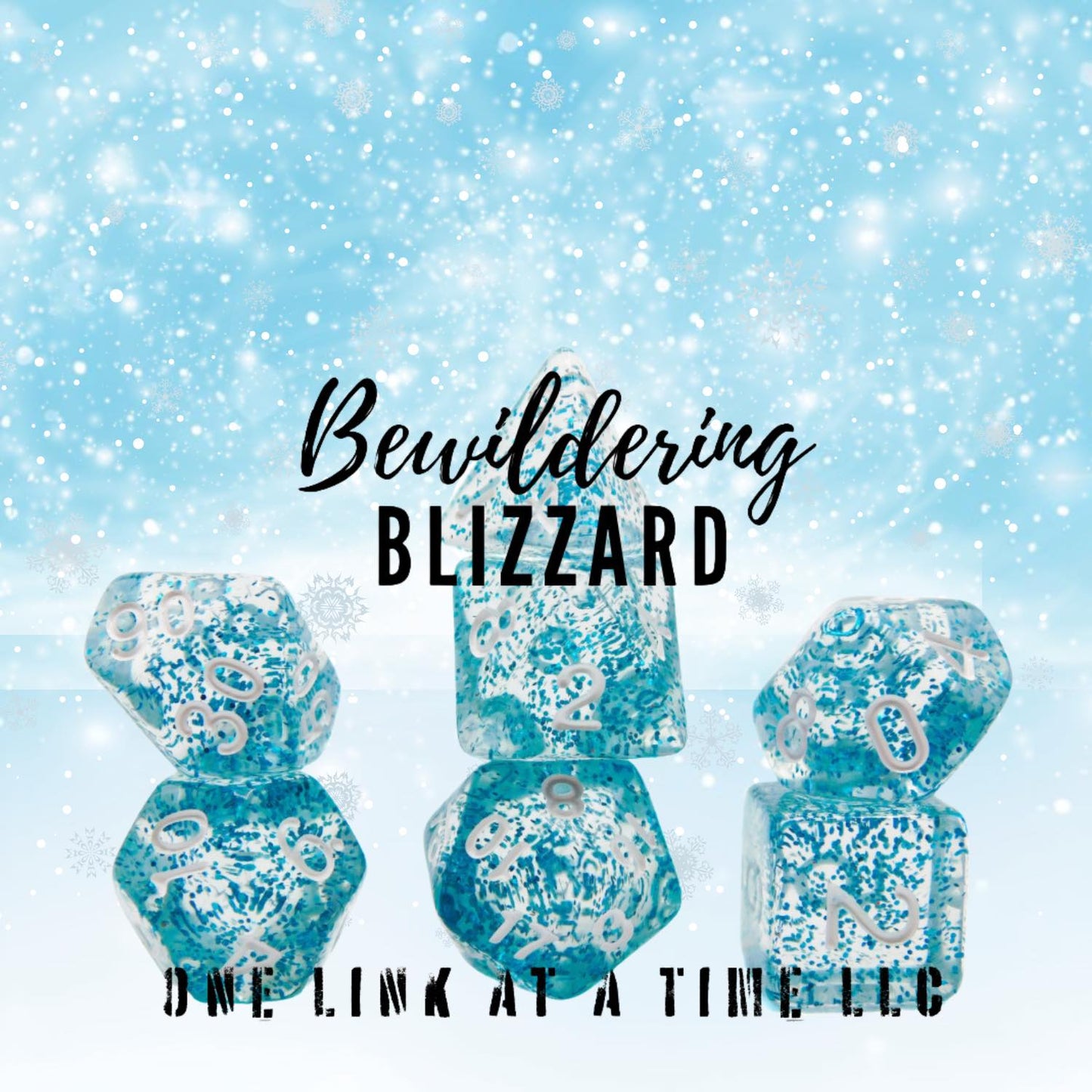 [BEWILDERING BLIZZARD] ACRYLIC DICE SET