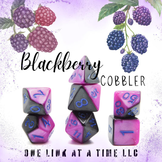 [BLACKBERRY COBBLER] ACRYLIC DICE SET
