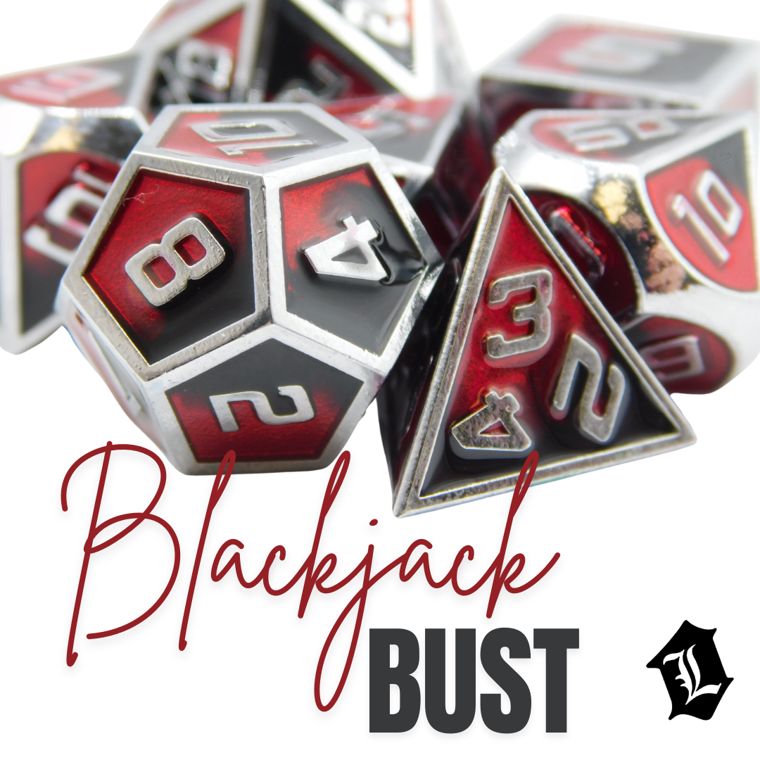 [BLACKJACK BUST] SOLID METAL DICE SET