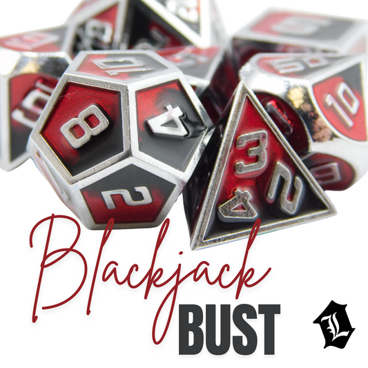 [BLACKJACK BUST] SOLID METAL DICE SET