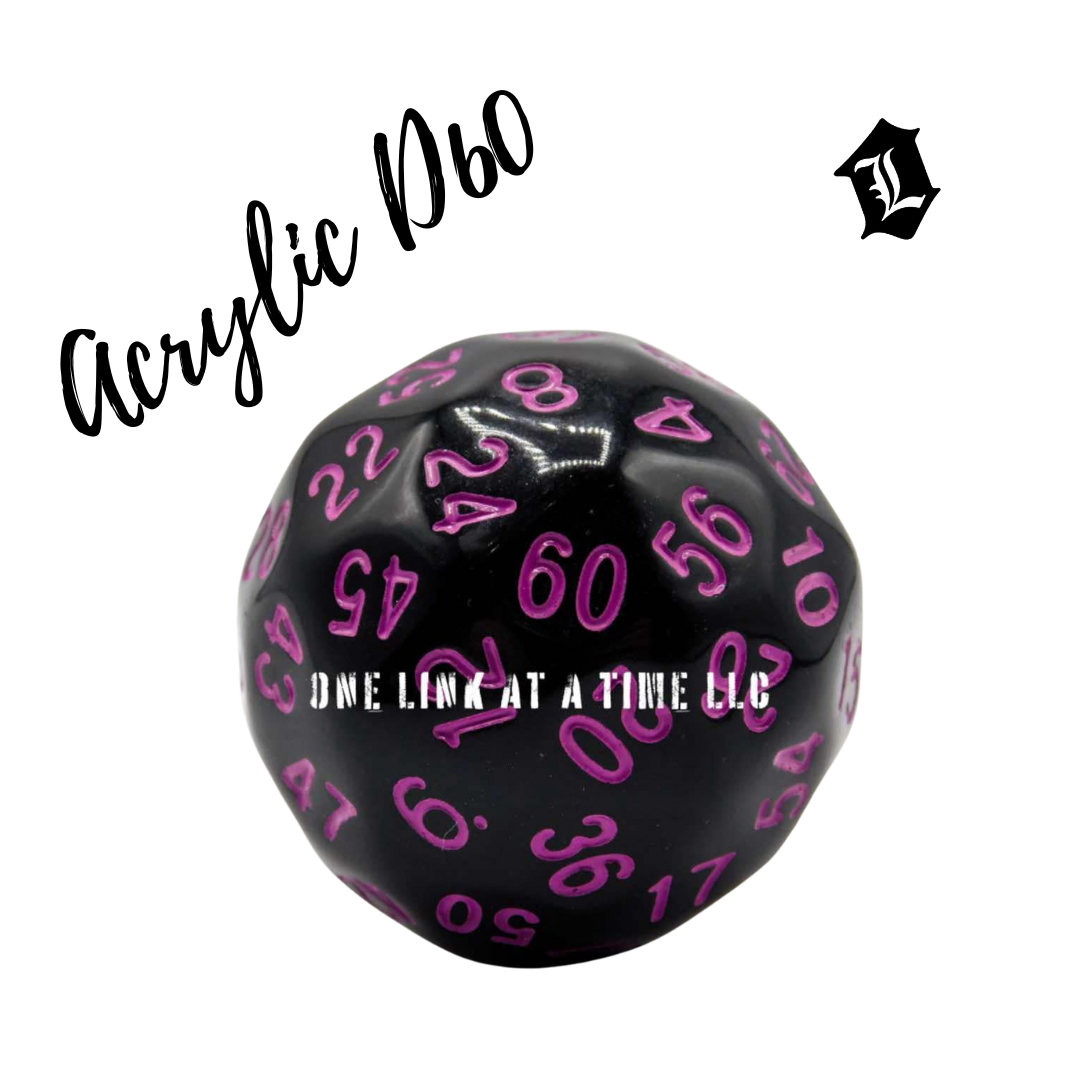 BLACK WITH PURPLE ACRYLIC D60