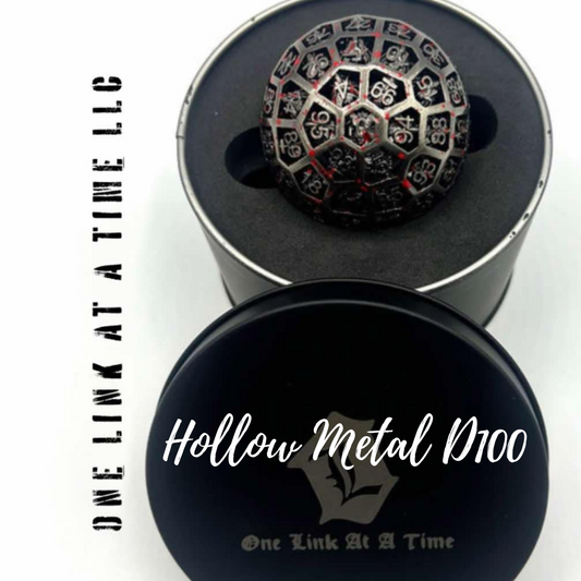 BLOOD SPLATTER HOLLOW METAL D100