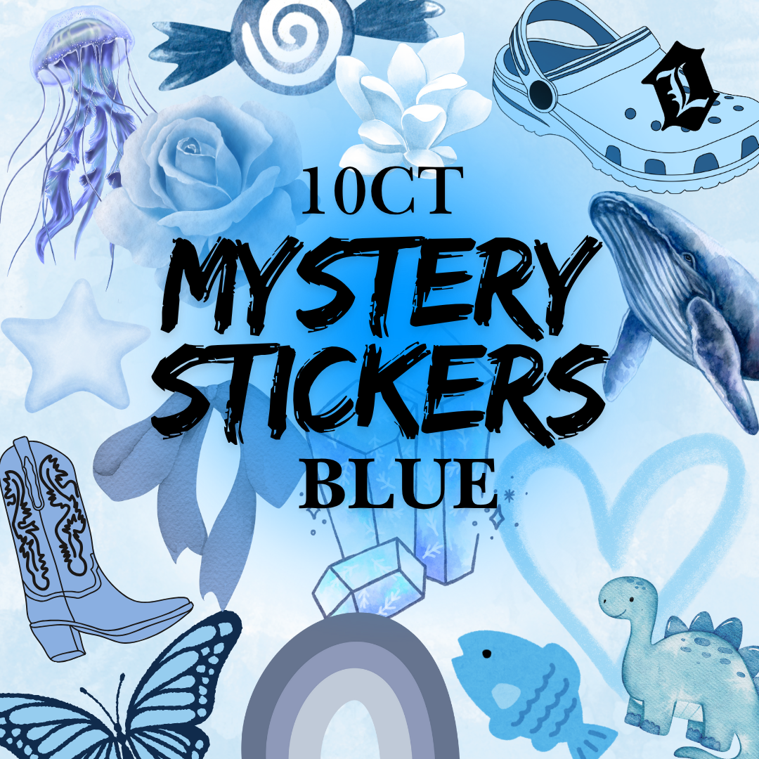MYSTERY COLOR THEMED STICKER PACK [10CT] - BLUE