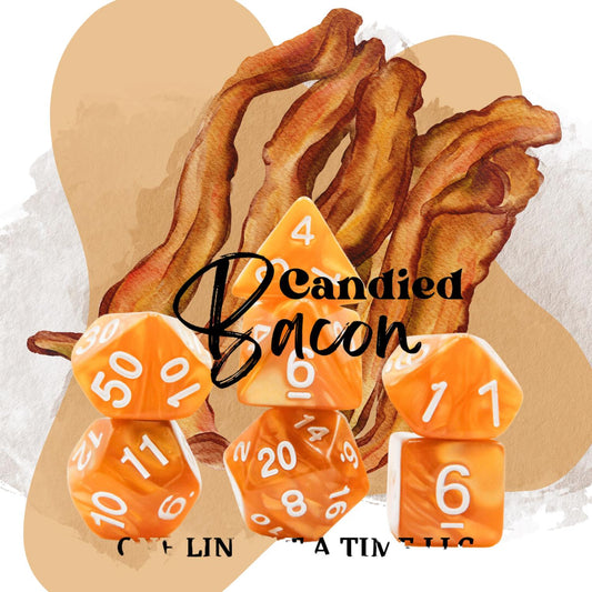 [CANDIED BACON] ACRYLIC DICE SET