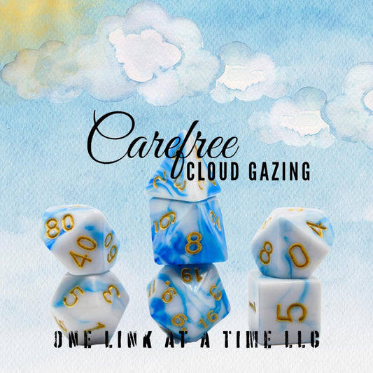 [CAREFREE CLOUD GAZING] ACRYLIC DICE SET
