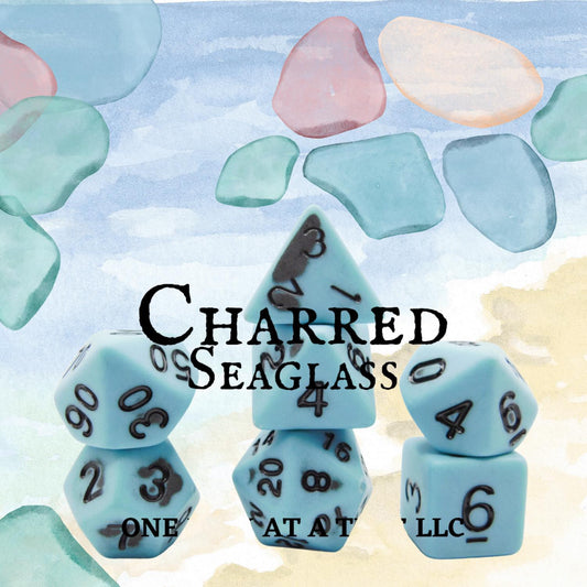 [CHARRED SEAGLASS] ACRYLIC DICE SET