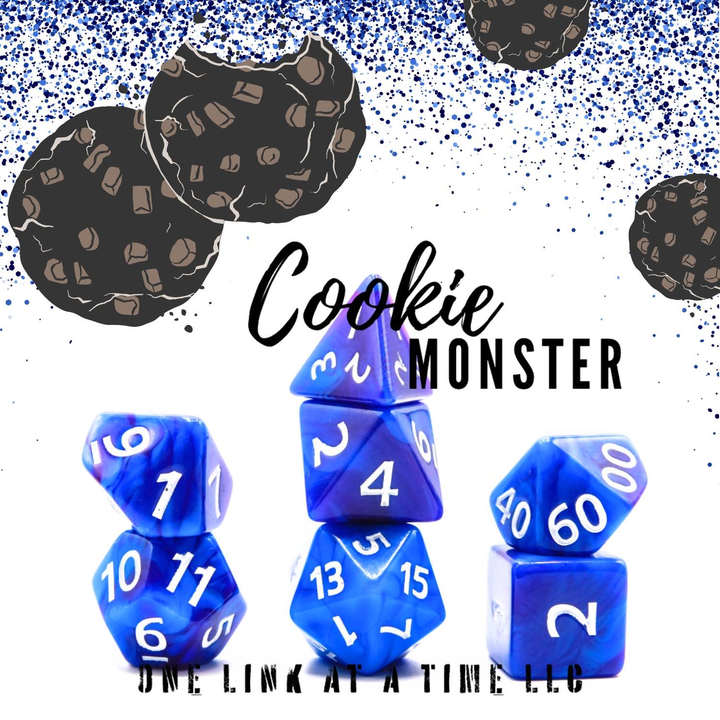 [COOKIE MONSTER] ACRYLIC DICE SET