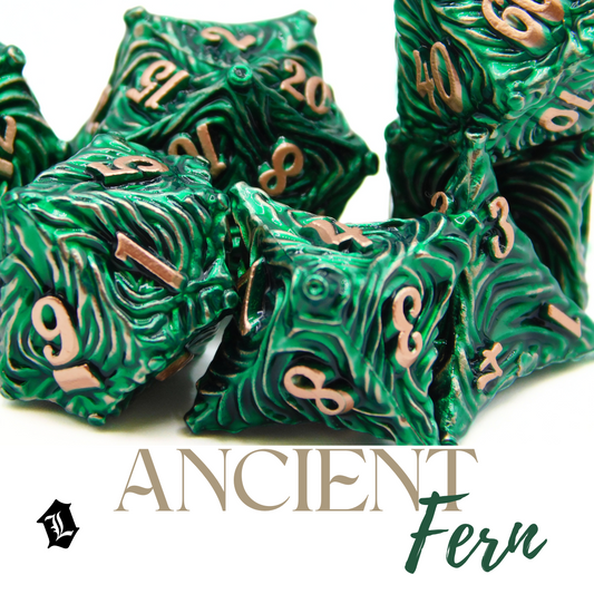 [ANCIENT FERN] SOLID METAL DICE SET