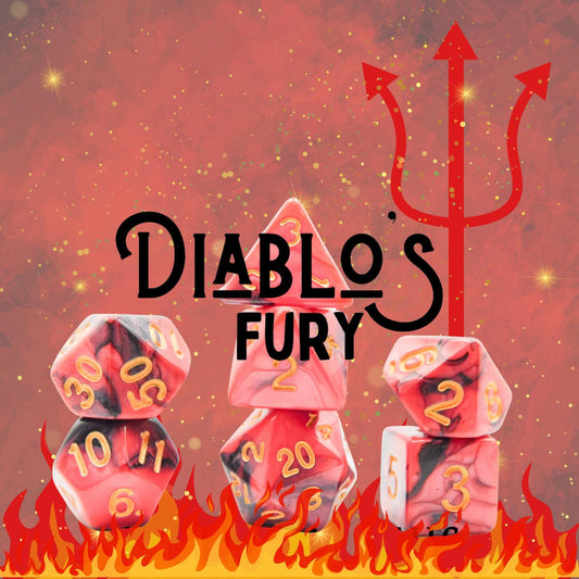 [DIABLO'S FURY] ACRYLIC DICE SET