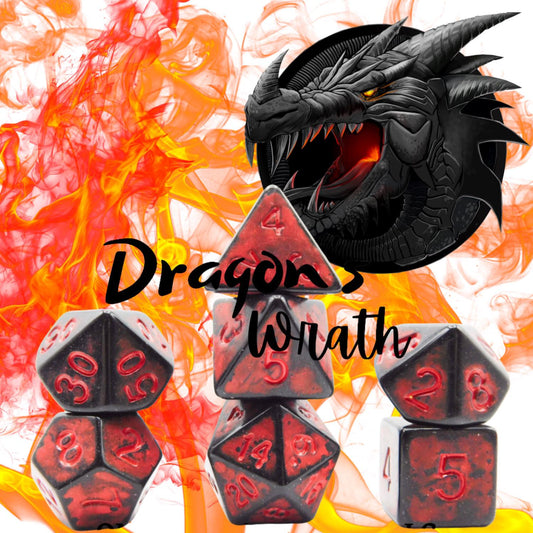 [DRAGON'S WRATH] ACRYLIC DICE SET