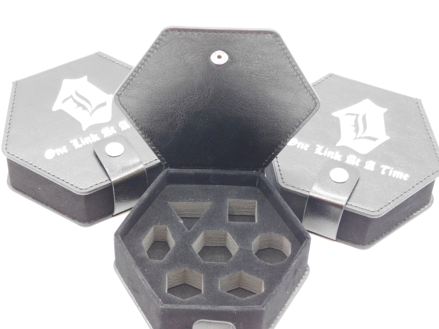 Leather Branded Dice Storage Box