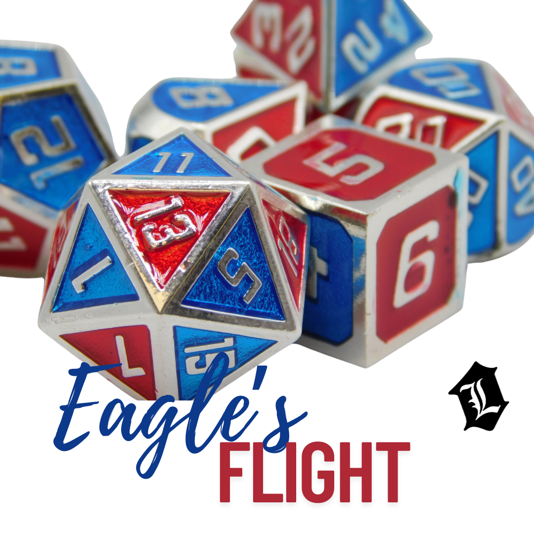 [EAGLE'S FLIGHT] SOLID METAL DICE SET