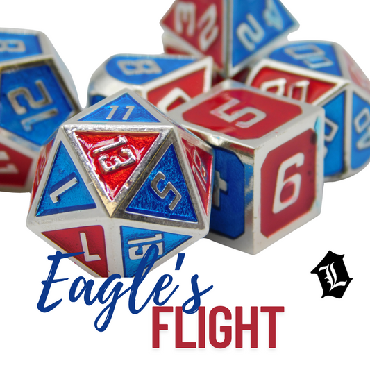 [EAGLE'S FLIGHT] SOLID METAL DICE SET
