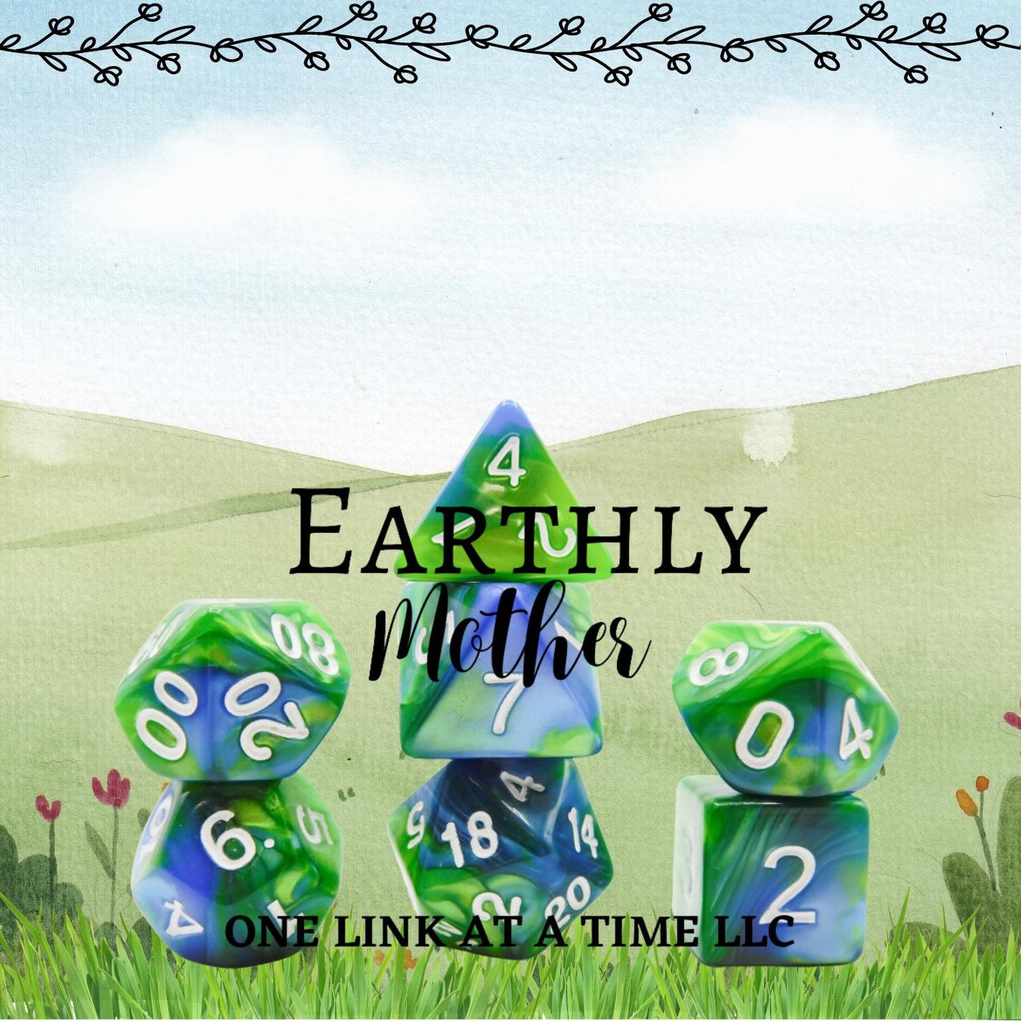 [EARTHLY MOTHER] ACRYLIC DICE SET