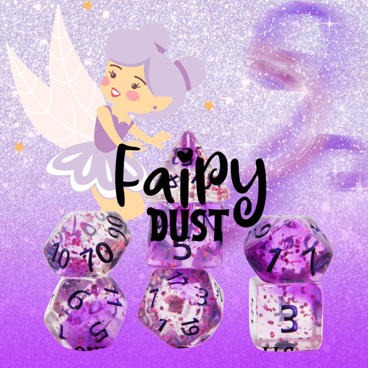 [FAIRY DUST] ACRYLIC DICE SET