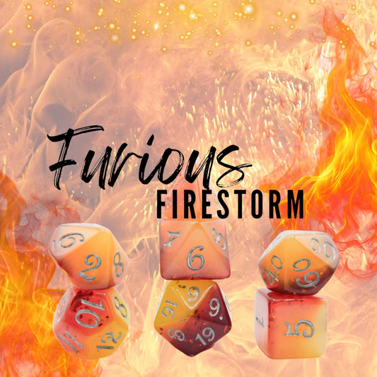 [FURIOUS FIRESTORM] ACRYLIC DICE SET
