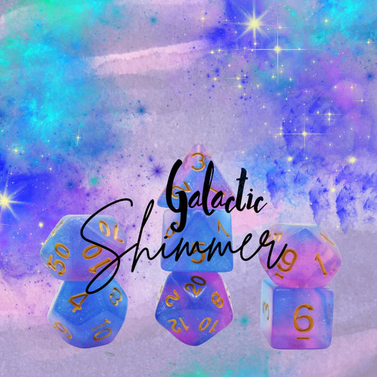 [GALACTIC SHIMMER] ACRYLIC DICE SET