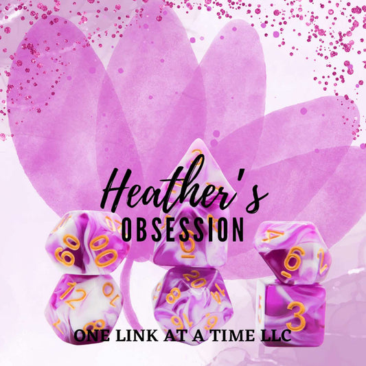 [HEATHER'S OBSESSION] ACRYLIC DICE SET
