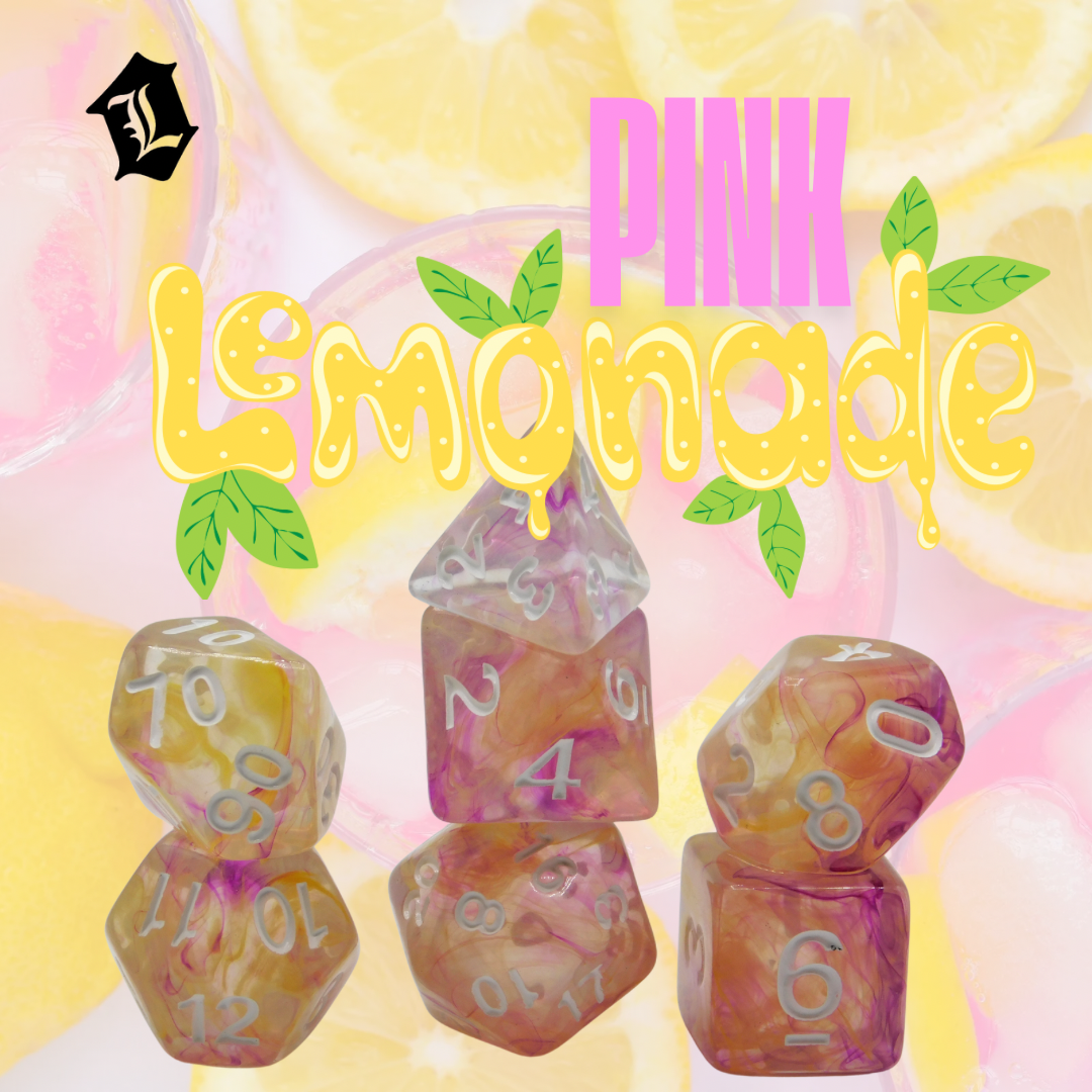 [PINK LEMONADE] ACRYLIC DICE SET