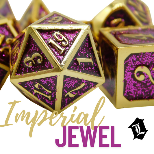 [IMPERIAL JEWEL] SOLID METAL DICE SET