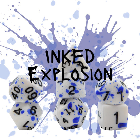 [INKED EXPLOSION] ACRYLIC DICE SET