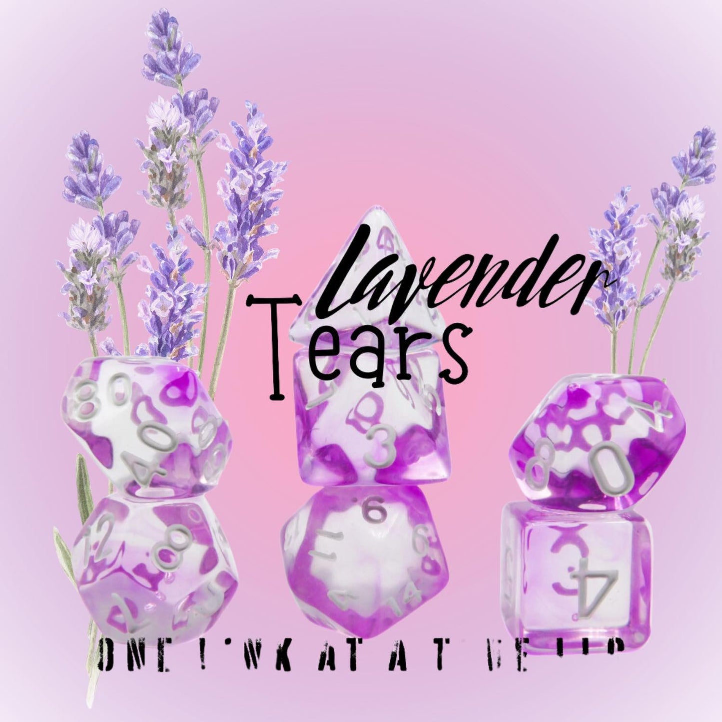 [LAVENDER TEARS] ACRYLIC DICE SET