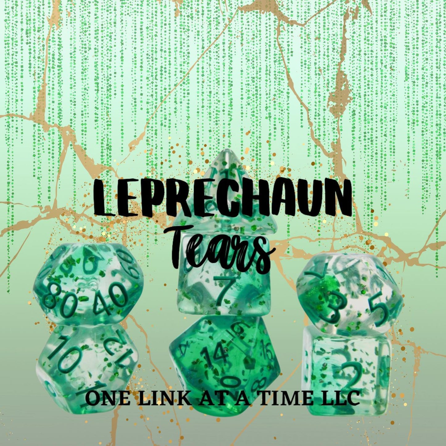 [LEPRECHAUN TEARS] ACRYLIC DICE SET