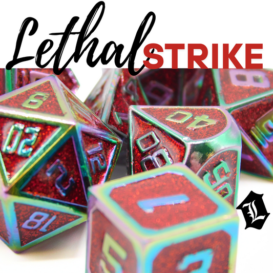 [LETHAL STRIKE] SOLID METAL DICE SET