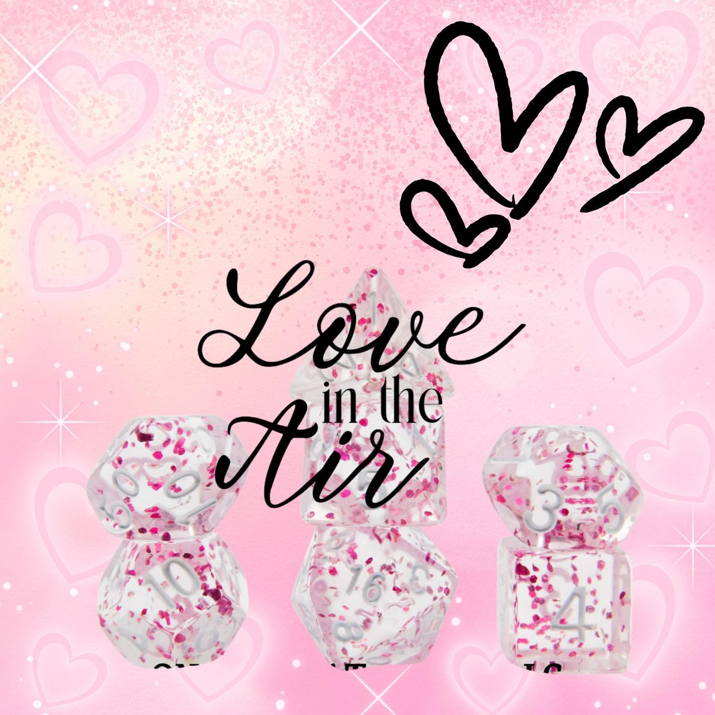 [LOVE IN THE AIR] ACRYLIC DICE SET