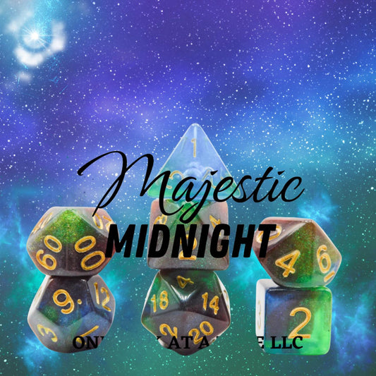 [MAJESTIC MIDNIGHT] ACRYLIC DICE SET