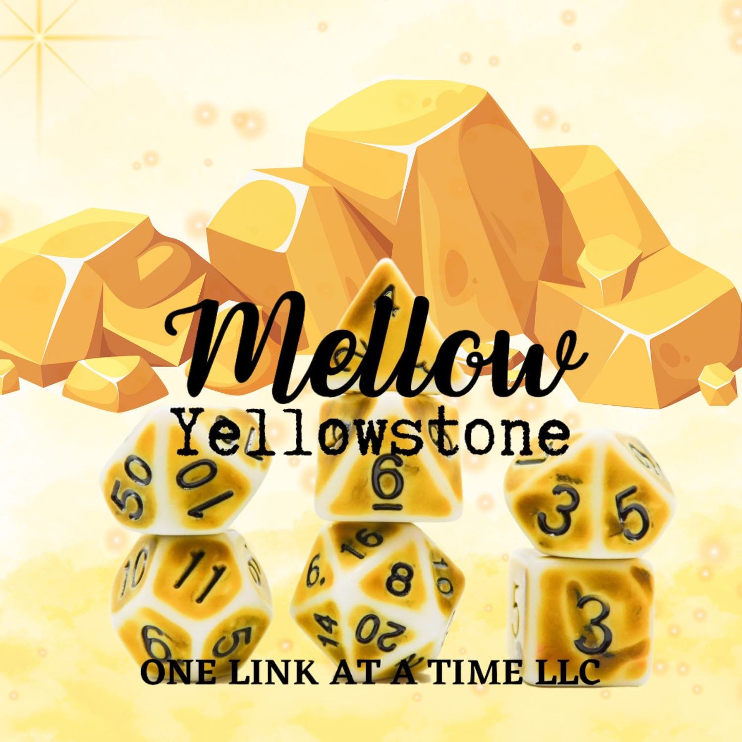 [MELLOW YELLOWSTONE] ACRYLIC DICE SET