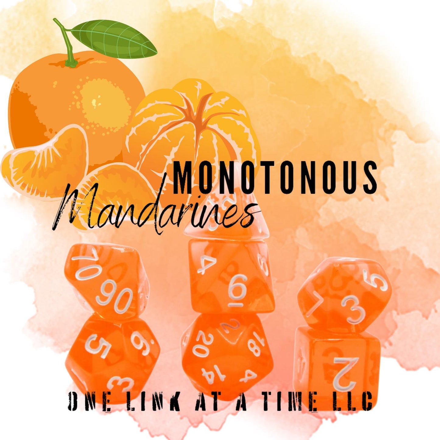 [MONOTONOUS MANDARINES] ACRYLIC DICE SET