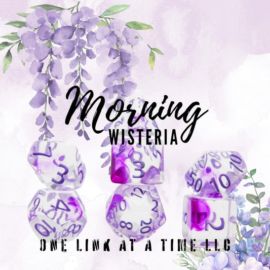 [MORNING WISTERIA] ACRYLIC DICE SET