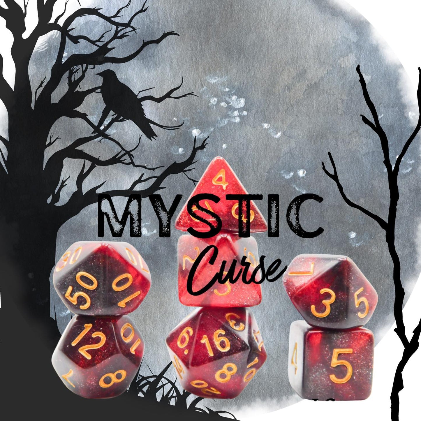 [MYSTIC CURSE] ACRYLIC DICE SET