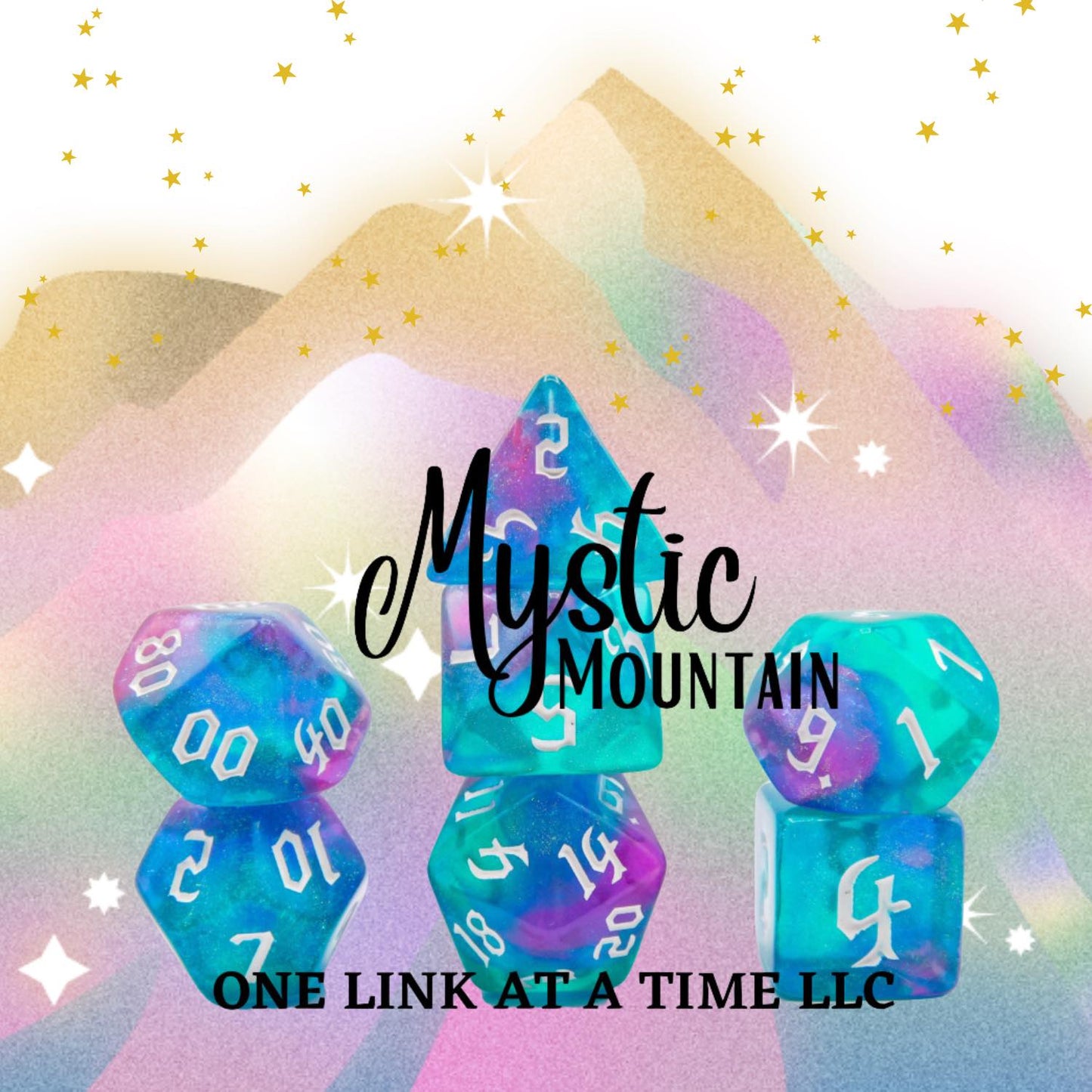 [MYSTIC MOUNTAIN] ACRYLIC DICE SET
