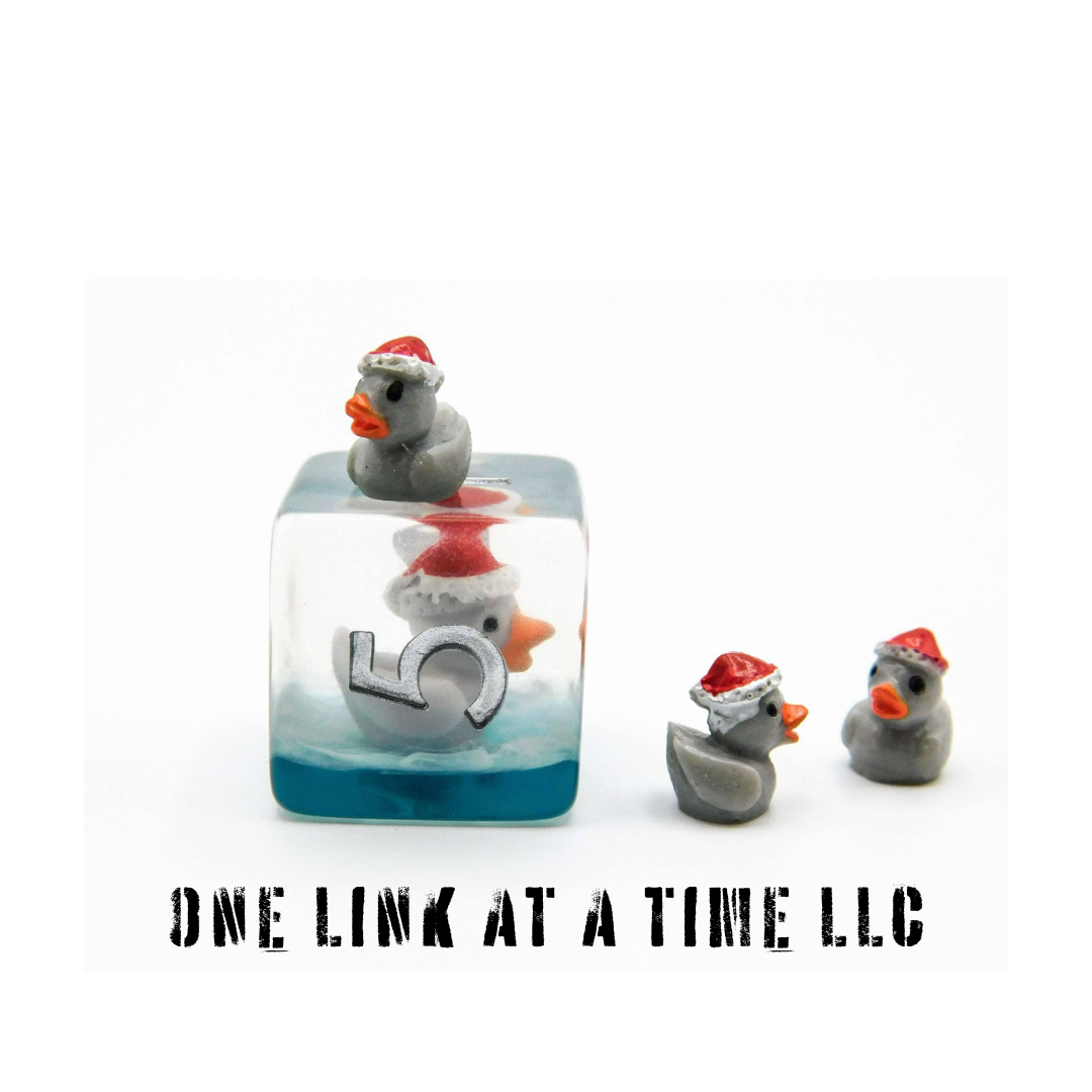 [CHRISTMAS DUCKS] RESIN DICE SET