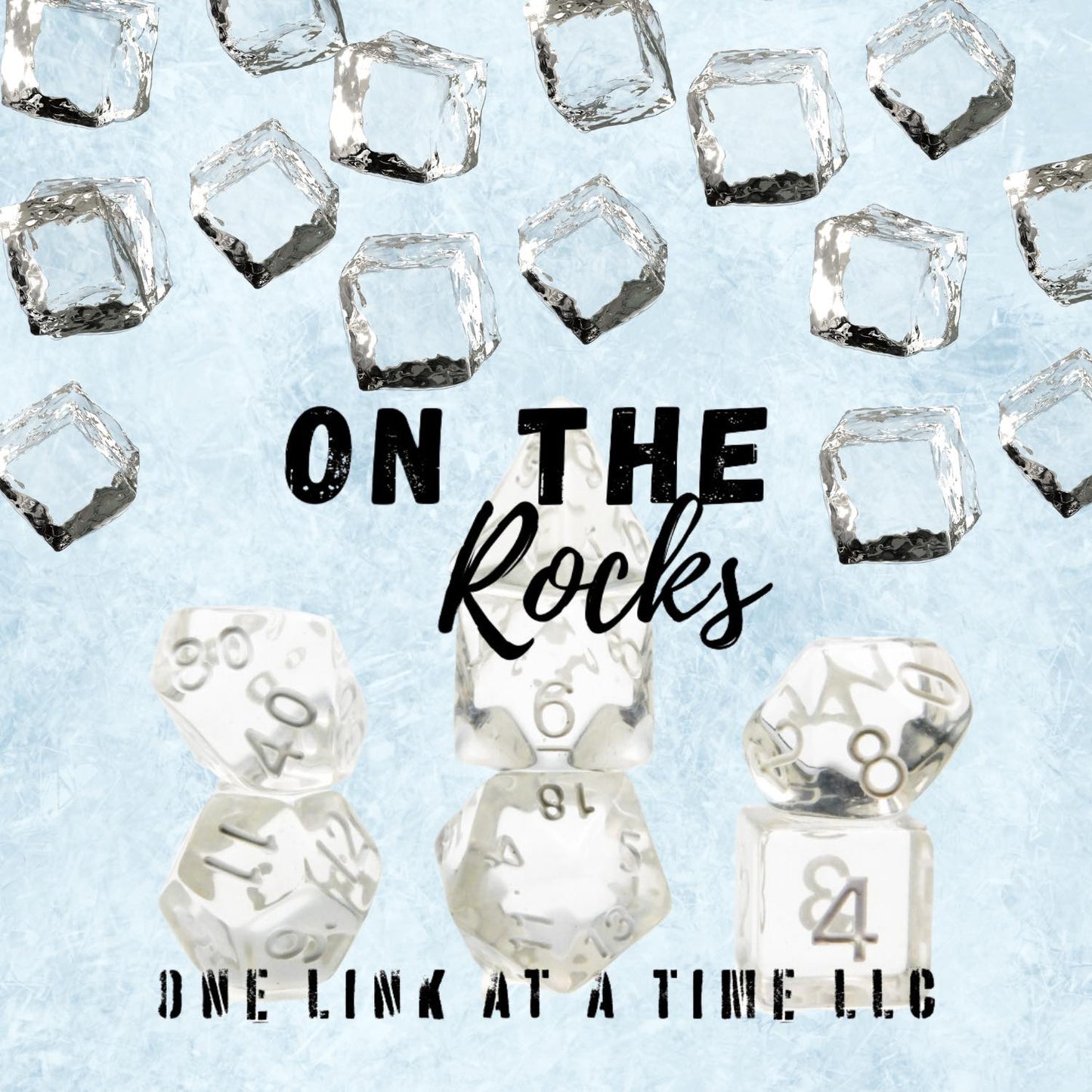 [ON THE ROCKS] ACRYLIC DICE SET