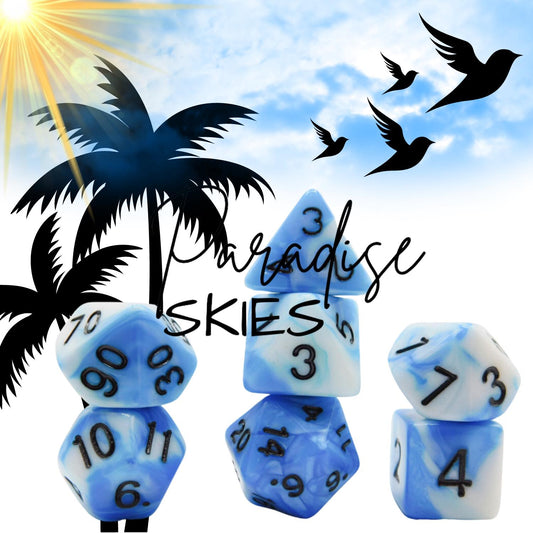 [PARADISE SKIES] ACRYLIC DICE SET