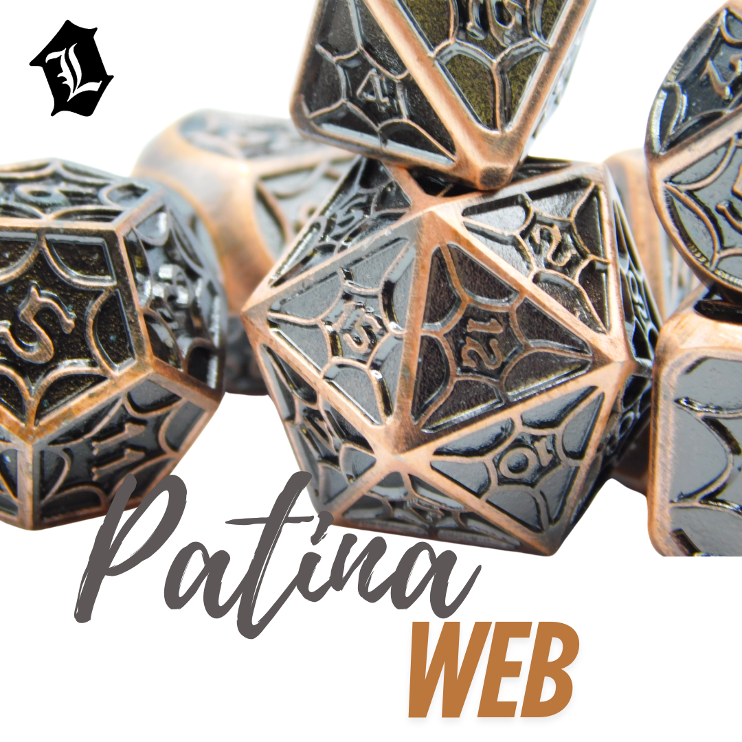 [PATINA WEB] SOLID METAL DICE SET