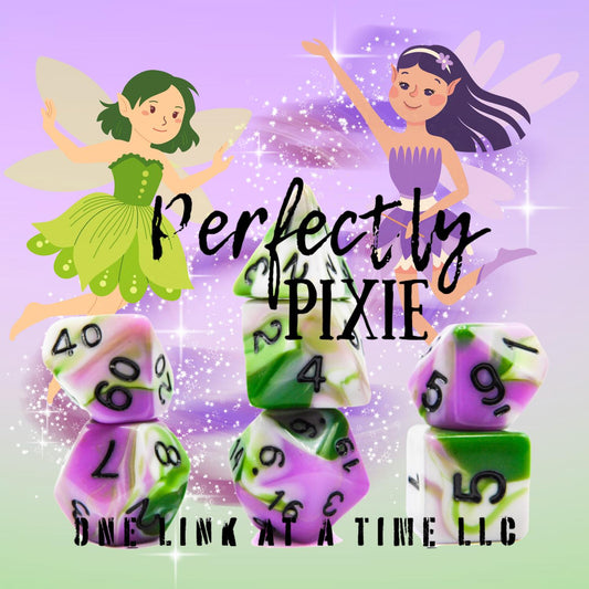 [PERFECTLY PIXIE] ACRYLIC DICE SET