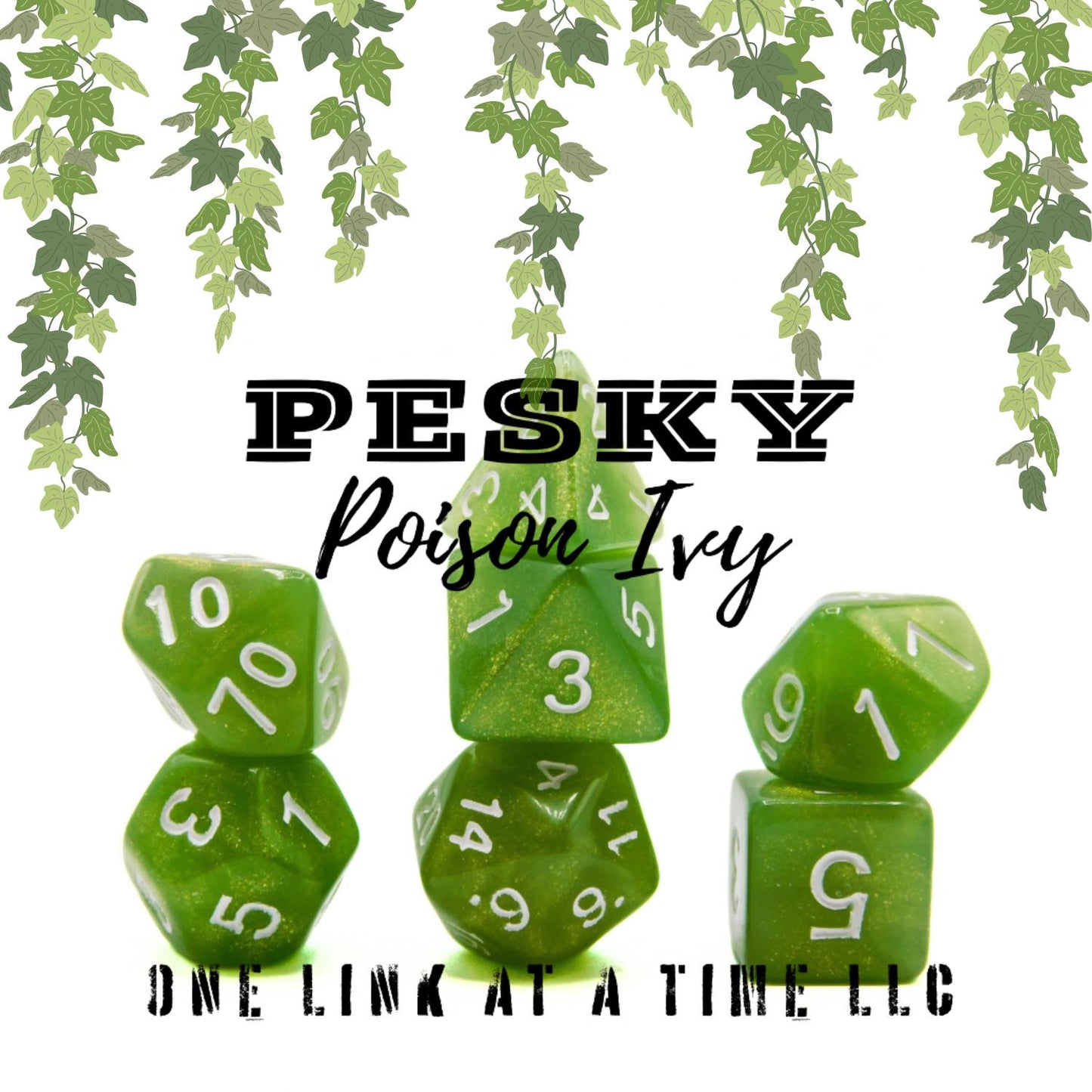 [PESKY POISON IVY] ACRYLIC DICE SET