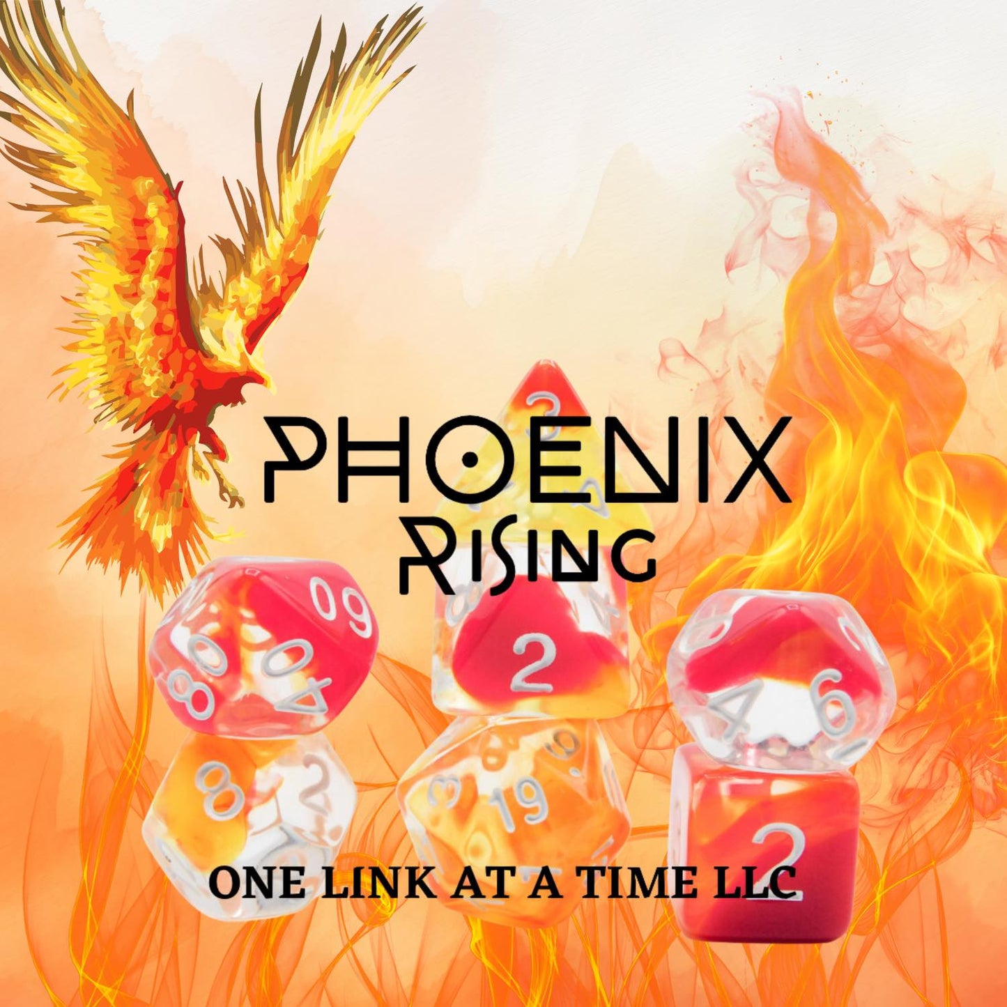 [PHOENIX RISING] ACRYLIC DICE SET