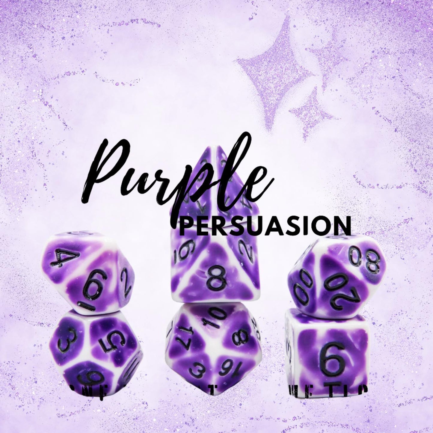 [PURPLE PERSUASION] ACRYLIC DICE SET