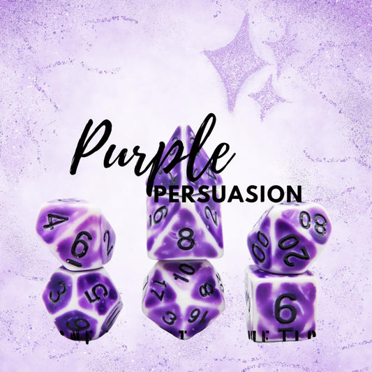 [PURPLE PERSUASION] ACRYLIC DICE SET